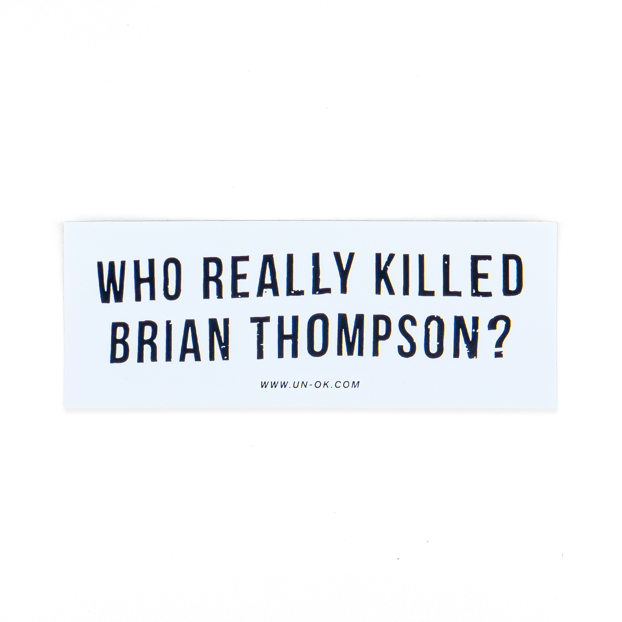 Who really killed Brian Thompson? sticker